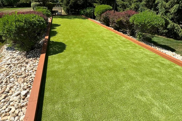 Kennewick Bocce Ball Court featuring artificial grass