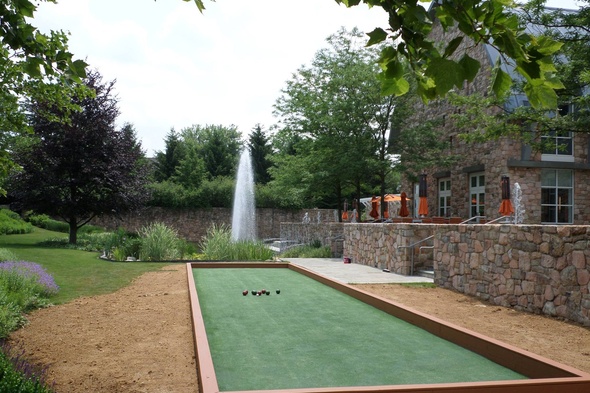 Kennewick Custom Bocce Court using artificial turf